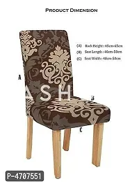 FasHome Elastic Removable and Washable Dining Chair Cover Pack of 4-thumb4