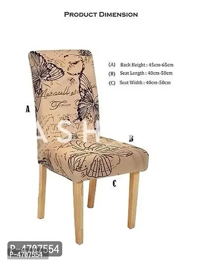 FasHome Elastic Removable and Washable Dining Chair Cover Pack of 6-thumb5