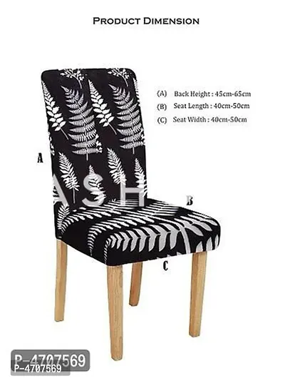 FasHome Elastic Chair Cover/Stretchable Removable & Washable Dining Chair Cover Protective Seat Slipcover Home Restaurant Office Décor (Pack of 6)-thumb5