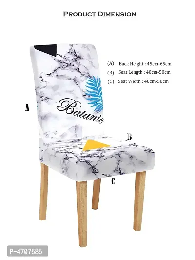 FasHome Elastic Chair Cover/Stretchable Removable & Washable Dining Chair Cover Protective Seat Slipcover Home Restaurant Office Décor (Pack of 6)-thumb5