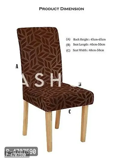 FasHome Elastic Removable and Washable Dining Chair Cover Pack of 6-thumb5