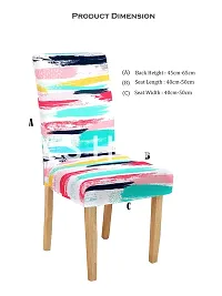 FasHome Elastic Chair Cover/Stretchable Removable & Washable Dining Chair Cover Protective Seat Slipcover Home Restaurant Office Décor (Pack of 8)-thumb4