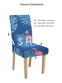 FasHome Elastic Chair Cover/Stretchable Removable & Washable Dining Chair Cover Protective Seat Slipcover Home Restaurant Office Décor (Pack of 8)-thumb4