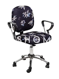 FasHome Beautiful Office Chair Cover/Stretchable Removable  Washable Cover (Pack of 1)-thumb3