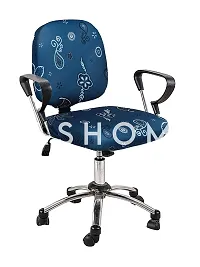 FasHome Beautiful Office Chair Cover/Stretchable Removable and Washable Cover (Pack of 1)-thumb1