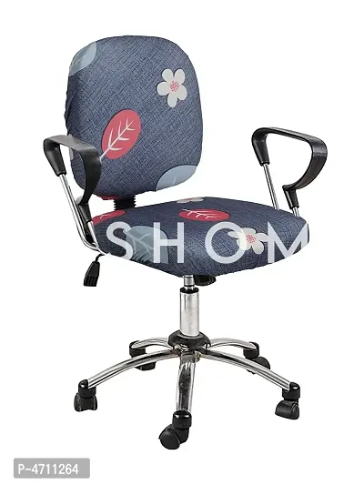 FasHome Beautiful Office Chair Cover/Stretchable Removable & Washable Cover (Pack of 4)-thumb5