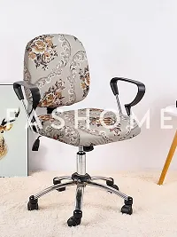 FasHome Beautiful Office Chair Cover/Stretchable Removable & Washable Cover (Pack of 4)-thumb1