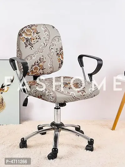 FasHome Beautiful Office Chair Cover/Stretchable Removable & Washable Cover (Pack of 4)-thumb2