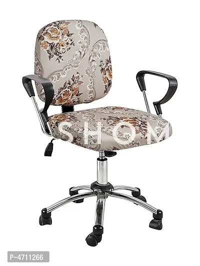 FasHome Beautiful Office Chair Cover/Stretchable Removable & Washable Cover (Pack of 4)-thumb5