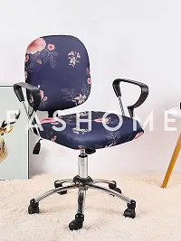 FasHome Beautiful Office Chair Cover/Stretchable Removable & Washable Cover (Pack of 4)-thumb1