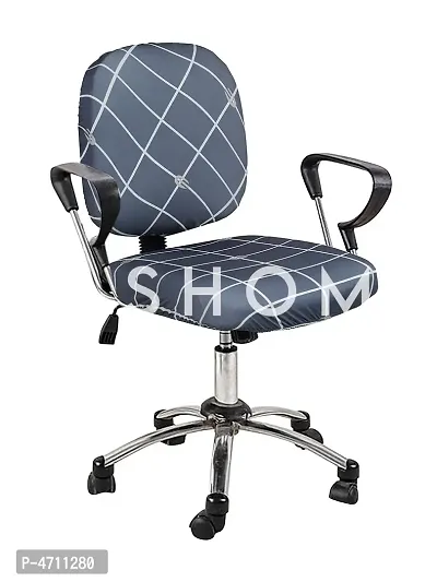 FasHome Beautiful Office Chair Cover/Stretchable Removable  Washable Cover (Pack of 4)-thumb5