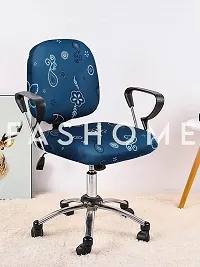 FasHome Beautiful Office Chair Cover/Stretchable Removable  Washable Cover (Pack of 4)-thumb1