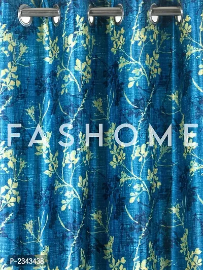 FasHome Premium Quality Polyester Door Curtains Pack Of 2-thumb2