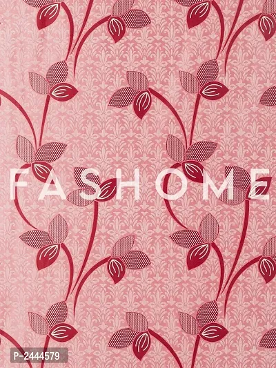 FasHome Pink Printed Door Curtain-thumb3