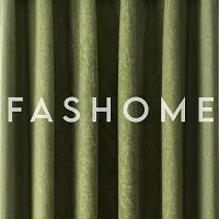 FasHome Premium Quality Polyester Door Curtains Pack Of 2-thumb1