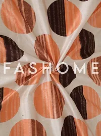 FasHome Orange Polyester Eyelet Fitting Window Curtain - Pack of 2-thumb3