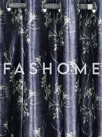 FasHome Grey Polyester Window Curtains For Your Homes-thumb1