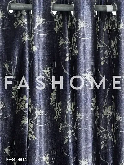 FasHome Grey Polyester Window Curtains For Your Homes-thumb2