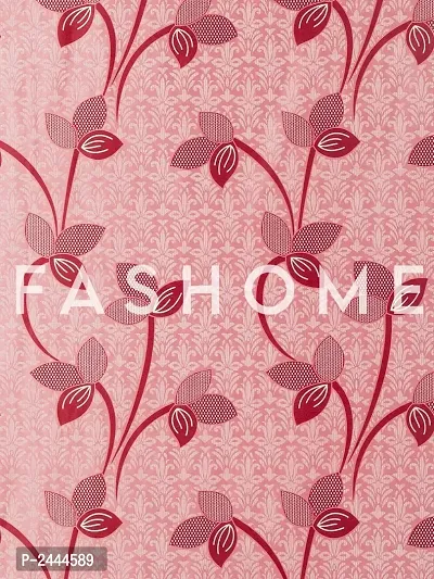 FasHome Pink Printed Long Door Curtain-thumb3