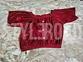 Velvet Top  Velvet Skirt Set-thumb1