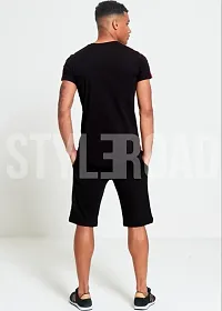 Black Polycotton Tracksuit For Men-thumb3