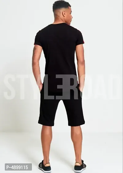 Black Polycotton Tracksuit For Men-thumb4