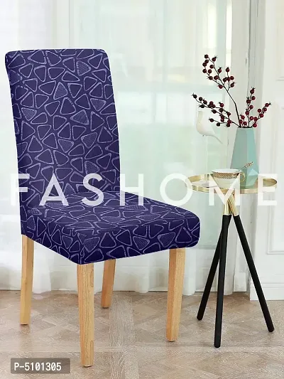 FasHome Premium Polyester Purple 8 Stretchable Chair Slipcover-thumb2