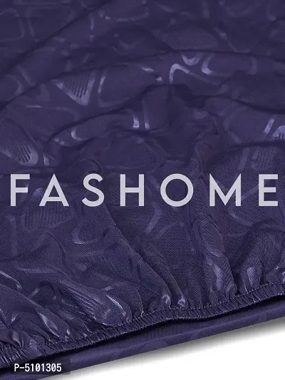 FasHome Premium Polyester Purple 8 Stretchable Chair Slipcover-thumb3