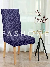 FasHome Premium Polyester Purple 8 Stretchable Chair Slipcover-thumb1