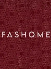 FasHome Polyester Window Curtain 5FT-Pack of 2 -Maroon-thumb3