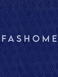 FasHome Polyester Window Curtain 5FT-Pack of 2 -Blue-thumb3