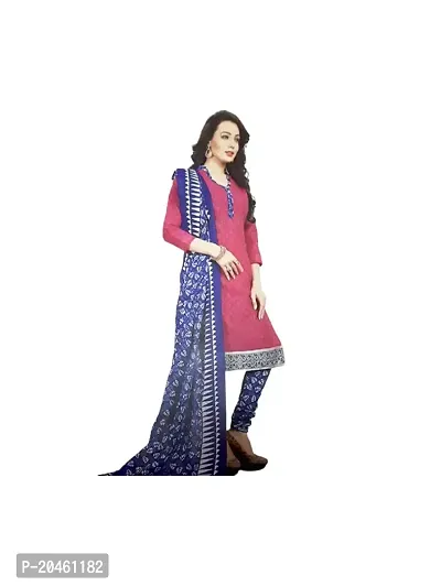 Varad Pink And Blue Designer Straight Suit-thumb0