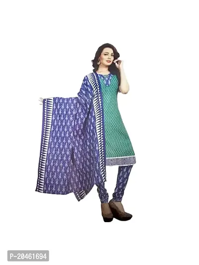 Varad Bottle Green And Blue Designer Straight Suit