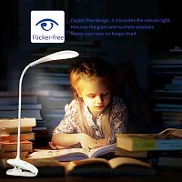 Varad LED Reading Light, Rechargeable Desk Light with Flicker Free, Touch On/Off Switch Table Light, Emergency Light Student Eye Protection Desk Book Lamp-thumb2