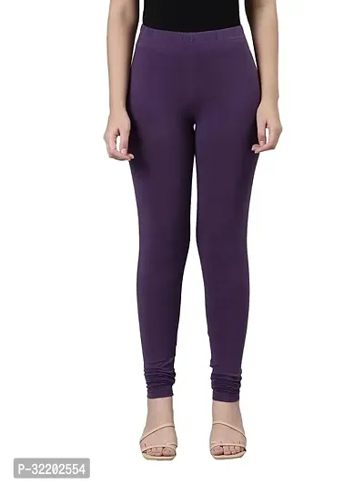 Stylish Polyester Solid Leggings For Women-thumb0