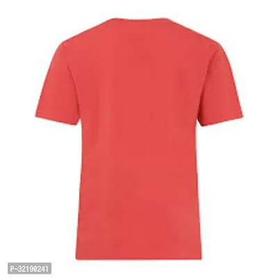 Stylish Polyester Solid Round Neck T-shirt For Men-thumb0