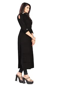 Womens Cotton Straight Long Kurta-thumb2