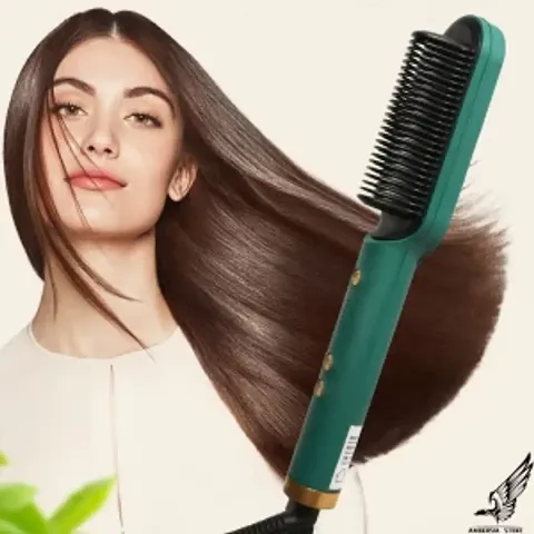 UCRAVO Electric Hair Brush 2 in 1 Hair Curler Brush Hair Comb Straighteners Curling Hair Iron Dual-Purpose Hair Straightener Styling Comb with 5 Temperature Control