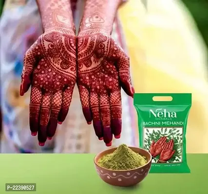 Neha Herbals Rachni Mehandi/Henna Powder (250gm Pack) (Pack Of 2)