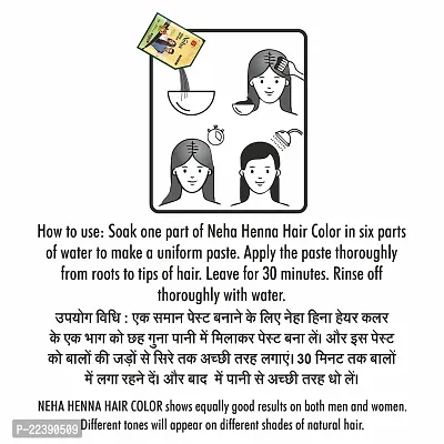 Neha Henna Hair Color - Value Pack 3, 15gm Each (Pack Of 3) (Natural Black)-thumb4