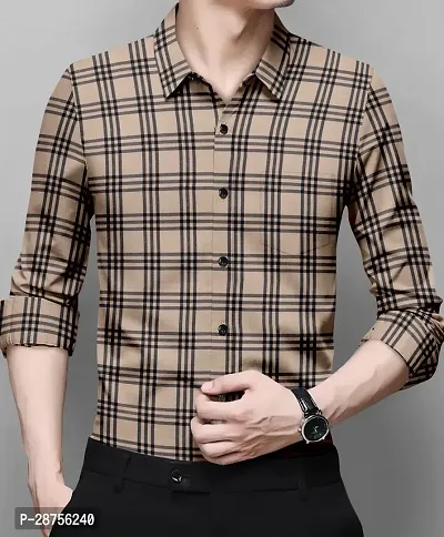 Office Wear Regular Big Checks  Shirt For Men-thumb0
