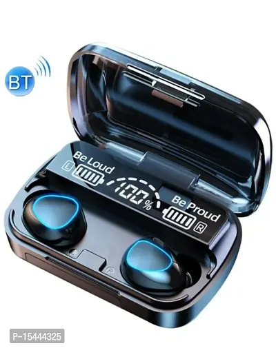 M 10 TWS 5.0 Bluetooth Earphones 3500mAh Charging Box Wireless Headphone Bluetooth Headset  (Black, In the Ear)-thumb0