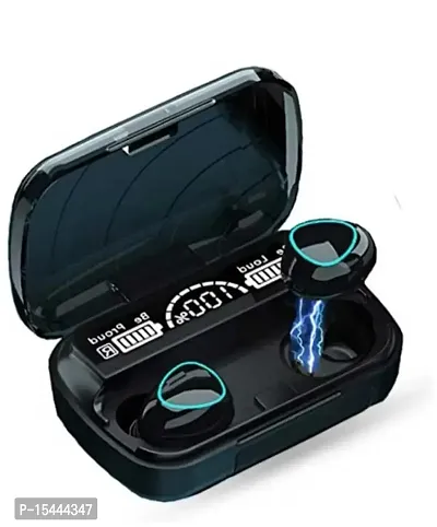 M 10 TWS 5.0 Bluetooth Earphones 3500mAh Charging Box Wireless Headphone Bluetooth Headset  (Black, In the Ear)-thumb0