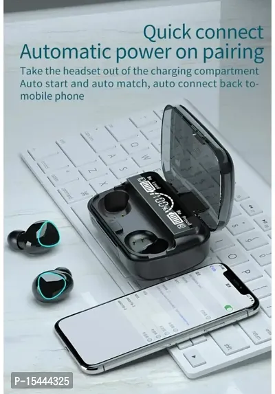 M 10 TWS 5.0 Bluetooth Earphones 3500mAh Charging Box Wireless Headphone Bluetooth Headset  (Black, In the Ear)-thumb4