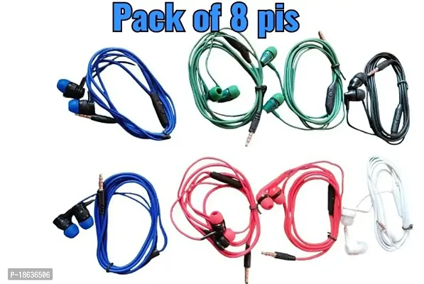 Classy Wired Earphone, Pack of 8