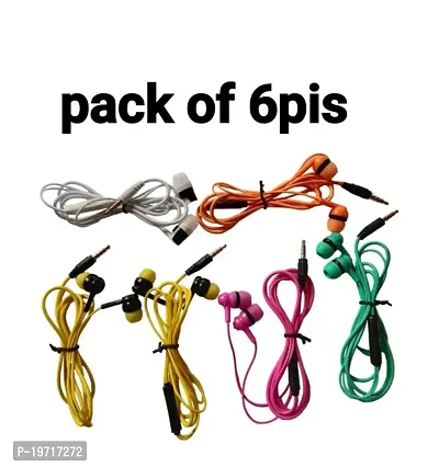 Classy Wired Earphone, Pack of 6