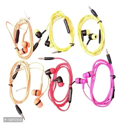 Classy Wired Earphone, Pack of 6