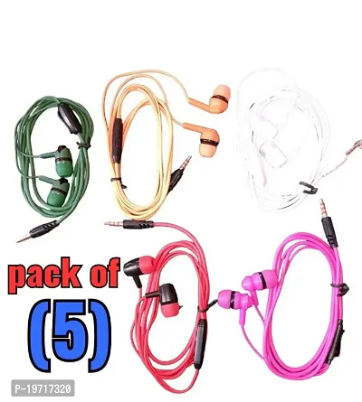 Classy Wired Earphone, Pack of 5