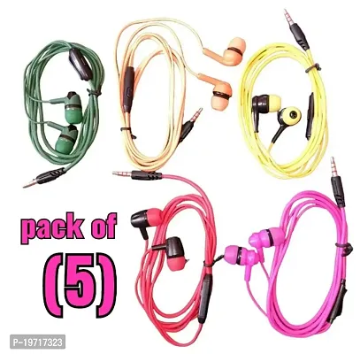 Classy Wired Earphone, Pack of 5