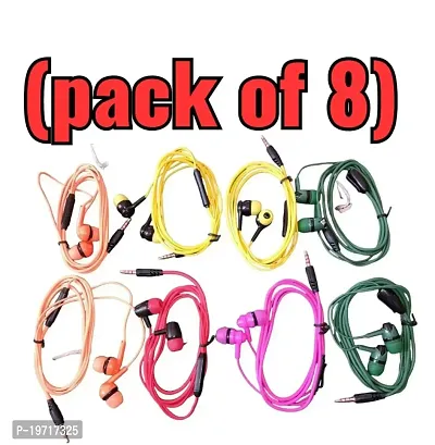 Classy Wired Earphone, Pack of 8